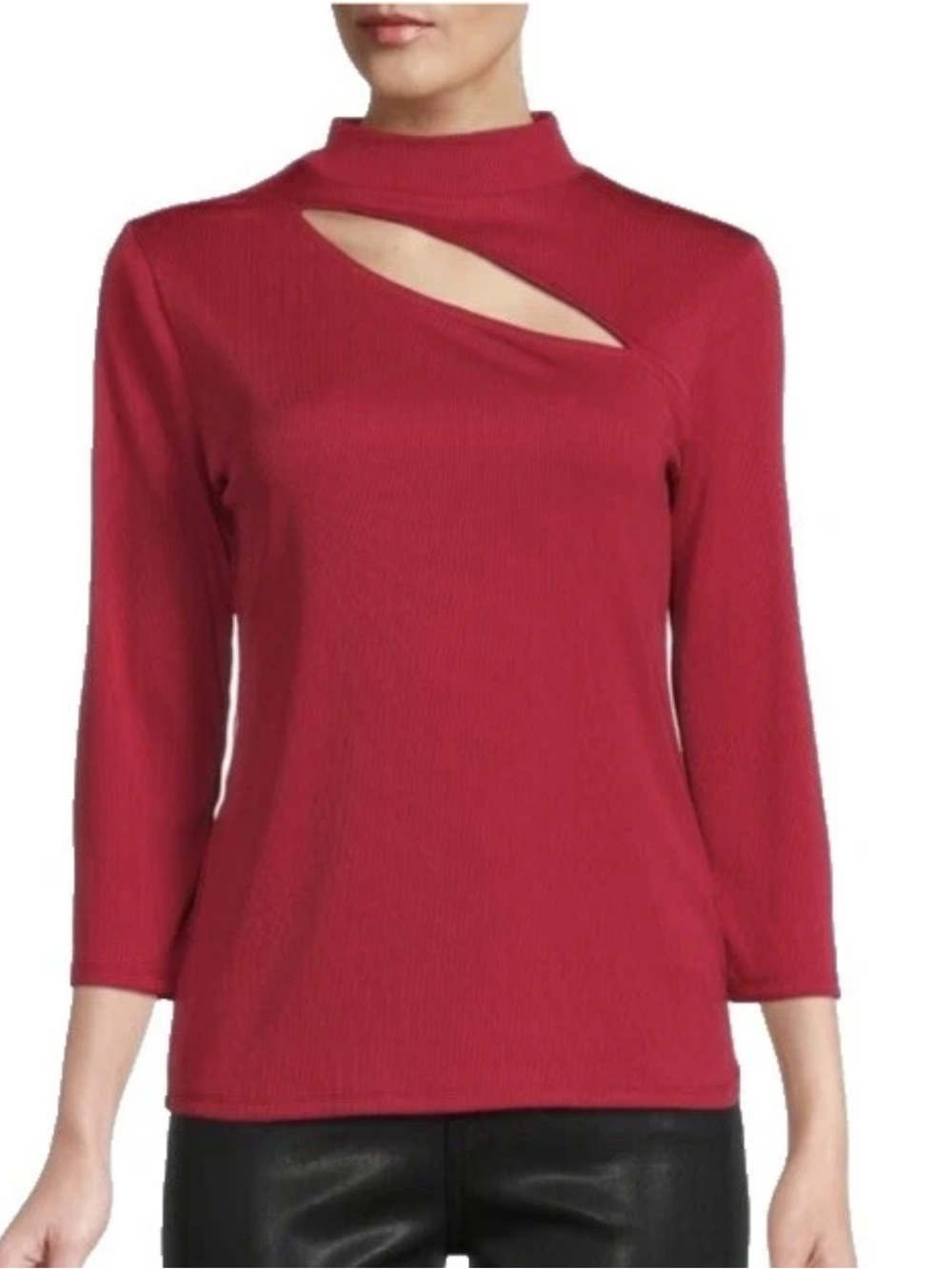Catherine malandrino asymmetrical top size large